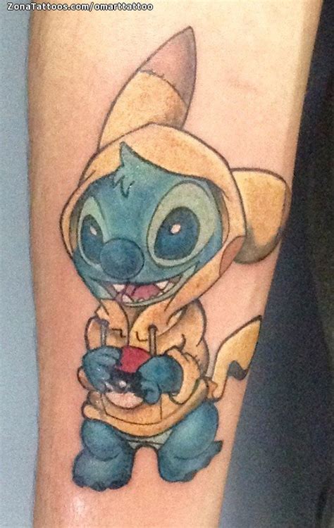 Tatuaje de Lilo y Stitch, Pokémon, Disney