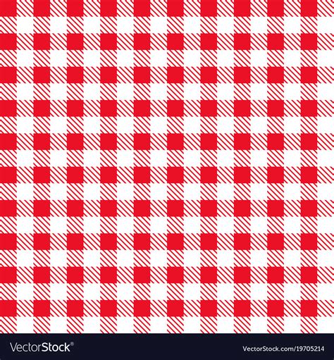 Red checkered fabric Royalty Free Vector Image