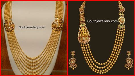 Latest Traditional Long Gold Multilayer Necklace Designs 2020 | Exclusive Royal Rani Haar ...