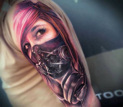 Girl with Mask tattoo by Sam Barber Tattoo | Post 13215 | Best tattoo ever, Tattoos, Best tattoo ...