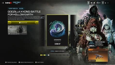 Call of Duty Warzone 2.0 (Multi): conheça todas as recompensas do evento Godzilla x Kong - GameBlast