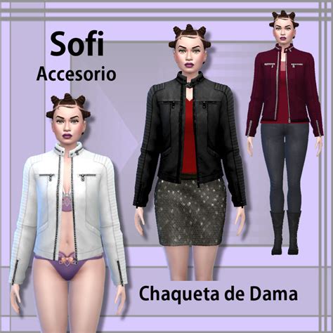 Download Sofi Jacket lady accessory - The Sims 4 Mods - CurseForge