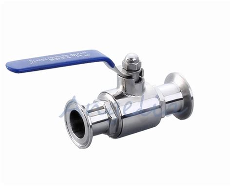 2 1/2" Stainless Steel 316 Straight Clamp Sanitary valves Ball Valve ...