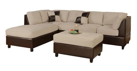 Microfiber And Leather Sectional Sleeper Sofa With Chaise And Storage: Microfiber Sectional ...