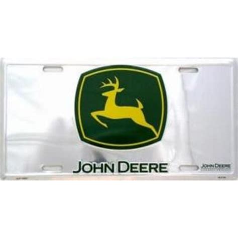 John Deere - Green and Chrome - License Plate - Walmart.com - Walmart.com