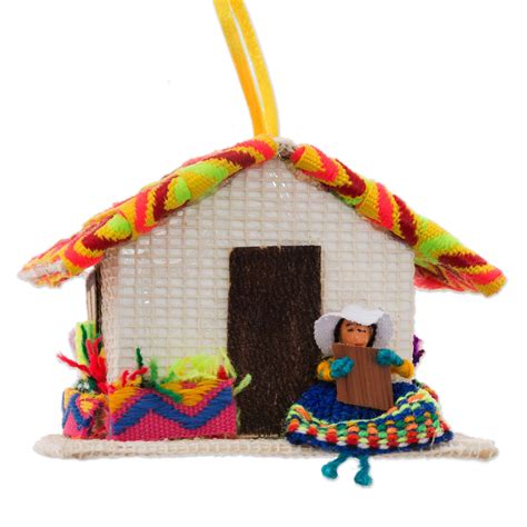 Peru Handmade Christmas Tree Ornament Se - Andean Houses | NOVICA