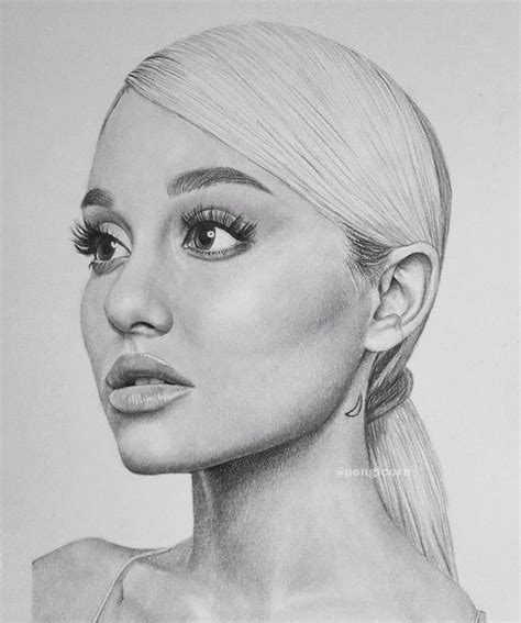 Ariana Grande Drawing at PaintingValley.com | Explore collection of ...