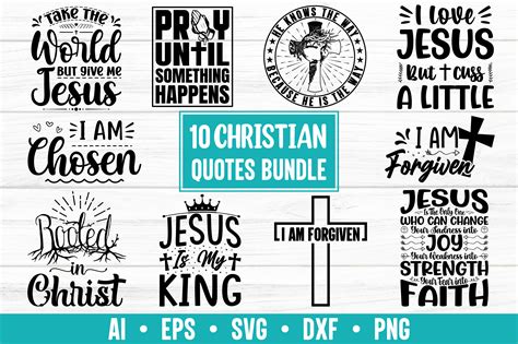 Christian SVG T-shirt Design Bundle Graphic by Tshirt_Designs2 ...