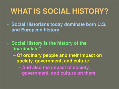 PPT - WHAT IS SOCIAL HISTORY? PowerPoint Presentation, free download ...