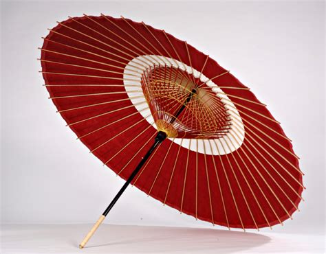 Traditional Janome Wagasa Umbrella from Kyoto Red « Unique Japan