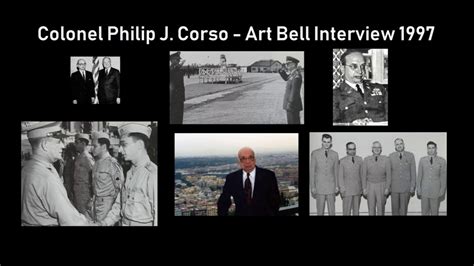 Colonel Philip J. Corso - Art Bell Interview 1997 - YouTube