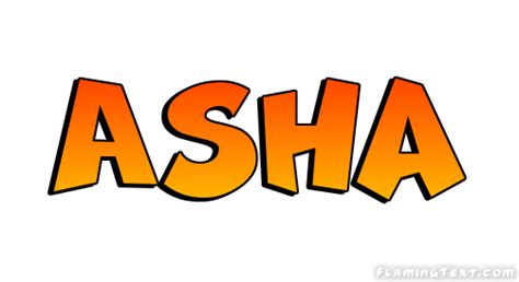 Asha Logo | Free Name Design Tool from Flaming Text