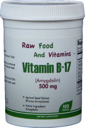 Vitamin B17: Buy B17 Amygdalin Online at Raw Food and Vitamins