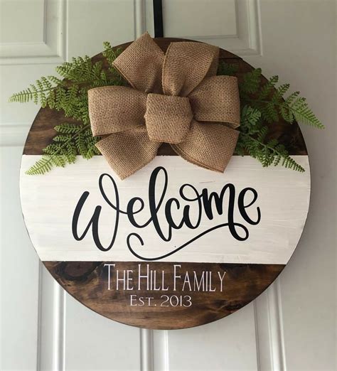 Pin by Julie Sorg on Cricut in 2021 | Door signs diy, Welcome door signs, Wooden door signs