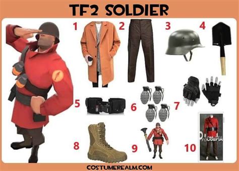 Best TF2 Soldier Costume Guide, Diy TF2 Soldier Halloween Costume Guide ...