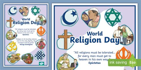 KS2 World Religion Day Quotes Poster to look at. - Twinkl