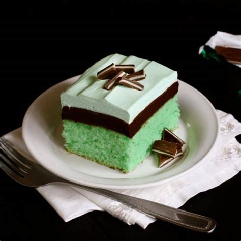 Grasshopper Cake • creme de menthe cake • a farmgirl's dabbles