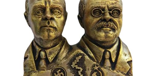 Bronze bust of The Molotov–Ribbentrop Pact