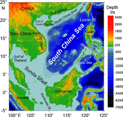 Map of the South China Sea | Download Scientific Diagram