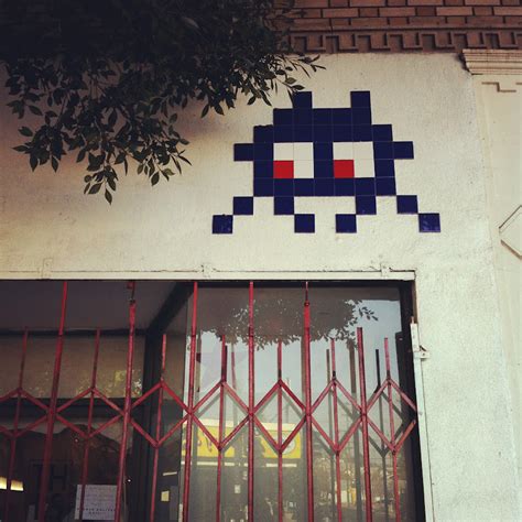 Silver Lake Street Art - Los Angeles: Highland Park Invader