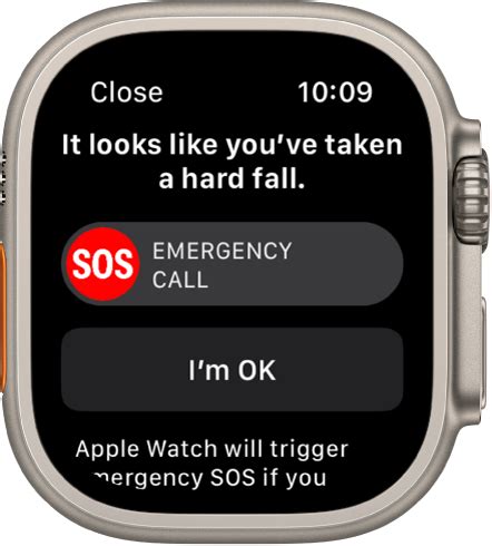 Manage Fall Detection on Apple Watch Ultra - Apple Support