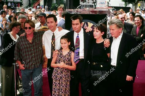 EMILIO ESTEVEZ RAMON ESTEVEZ CHARLIE SHEEN MARTIN Editorial Stock Photo ...