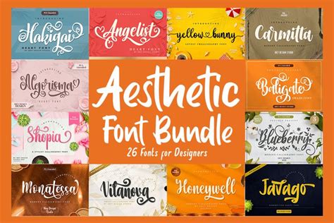 Aesthetic Font Bundle is here!