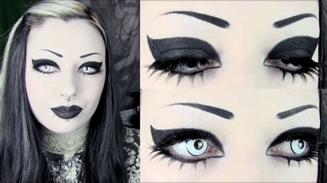 Simple & Striking Goth Makeup Tutorial | Toxic Tears - YouTube