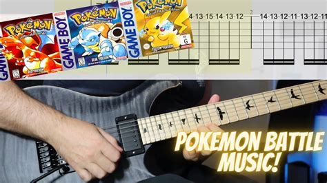 Pokemon Battle Music - Guitar Cover | Playthrough (with Tabs) - YouTube