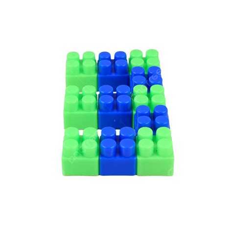 Educational Toy Blue Green Building Block Numbers, 3, Building Blocks, Imagination PNG ...
