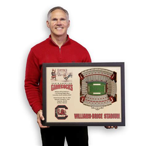 South Carolina Gamecocks Williams-Brice Stadium 3D Wood Stadium Replica ...