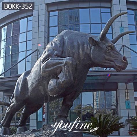 Outdoor Large Bronze Wall Street Bull Statue for Sale BOKK-352-Custom ...