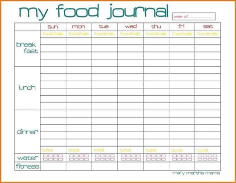 Free Printable Calorie Counter Journal - Free Printable