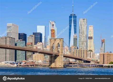 Lower Manhattan Skyline from Dumbo, NYC, USA – Stock Editorial Photo ...