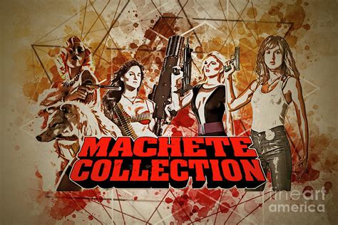 Mo2450 Machete Collection Horizontal Movie Poster Digital Art by Joanie ...