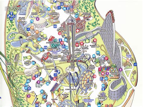 Valleyfair! - 2008 Park Map