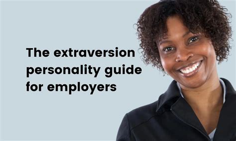 Extraversion personality guide for employers - TG