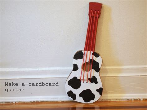 Make a cardboard guitar | Pink Stripey Socks