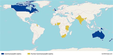 Commonwealth realms - Terra Scientifica Maps Catalog