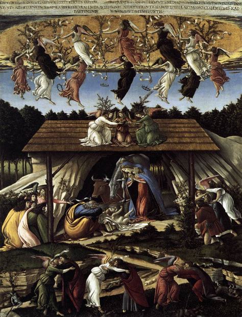 Más clases de arte: Botticelli, Natividad Mística, 1501 (National Gallery, Londres)