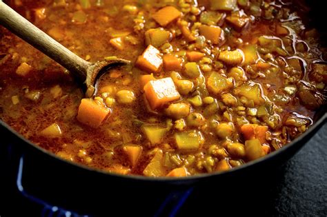 North African Bean Stew With Barley and Winter Squash Recipe - NYT Cooking