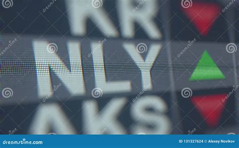 ANNALY CAPITAL MANAGEMENT NLY Stock Ticker. Editorial 3D Rendering Stock Illustration ...