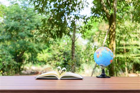 Office desk with nature background 1903744 Stock Photo at Vecteezy