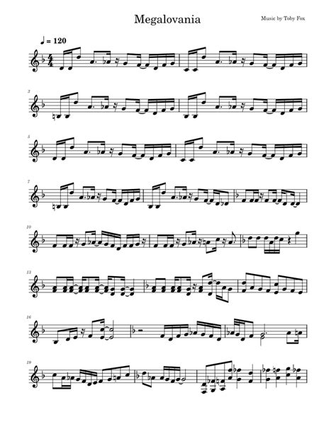 Megalovania Xylophone Sheet music for Percussion | Download free in PDF ...