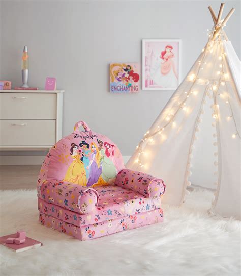 Disney Princess 2-in-1 Flip Out Chair Pink for Kids - Walmart.com