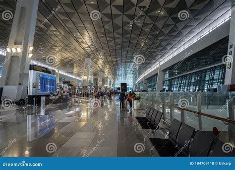 Jakarta Soekarno-Hatta International Airport Terminal 3. Editorial Stock Photo - Image of ...