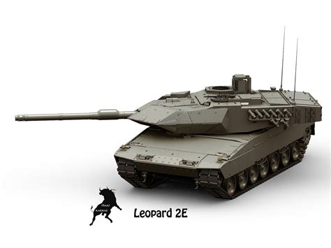 3d leopard tank model