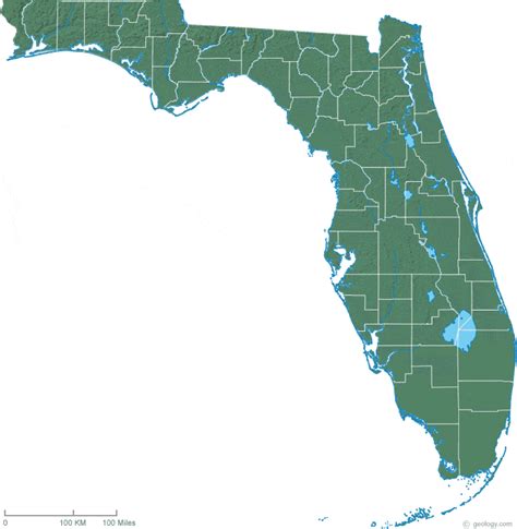 Highest Elevation In Florida Map - Table Rock Lake Map