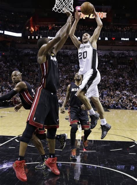 Ginobili Goes Hard To The Rack, DUNK, Dunking Over Bosh Pictures ...