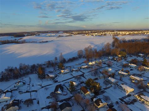 A drone’s eye view: A Mt. Airy snow story from the air – The Lance